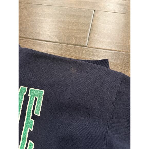 Vintage 90s Logo 7 Heavyweight Mens Navy Notre Dame Fighting Irish Sweatshirt XL - Picture 12 of 13